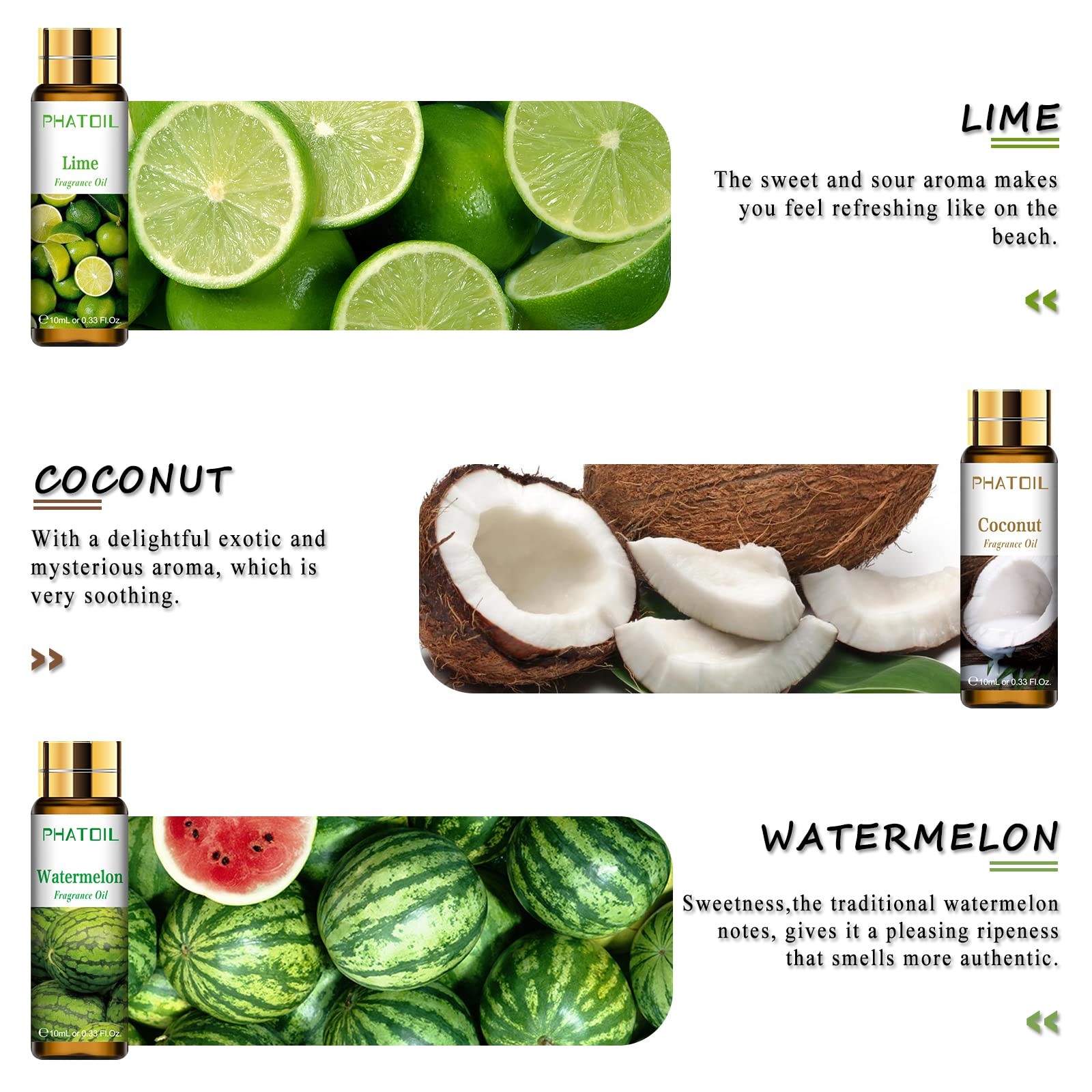 PHATOIL 9Pcs Fruity Fragrance Oil Gift Set, 2.97 Fl Oz (Pack of 1)