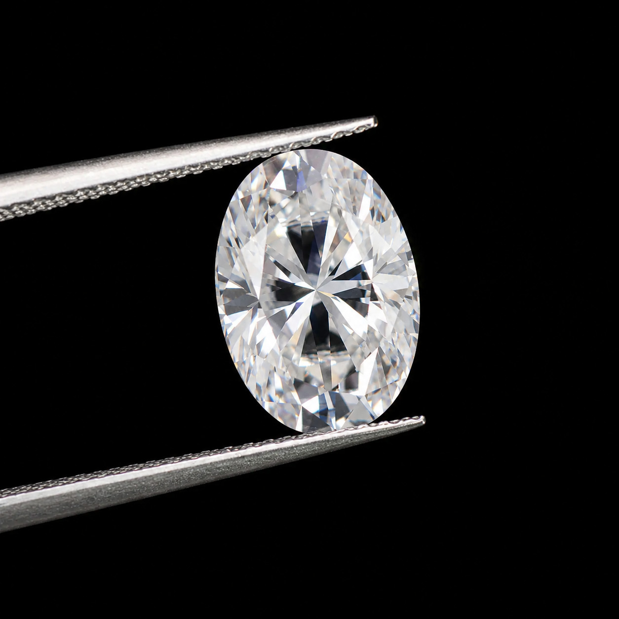 4 Ct Lab Grown White Diamond Oval Cut VVS1 D Grade Loose Stone 1 Pc