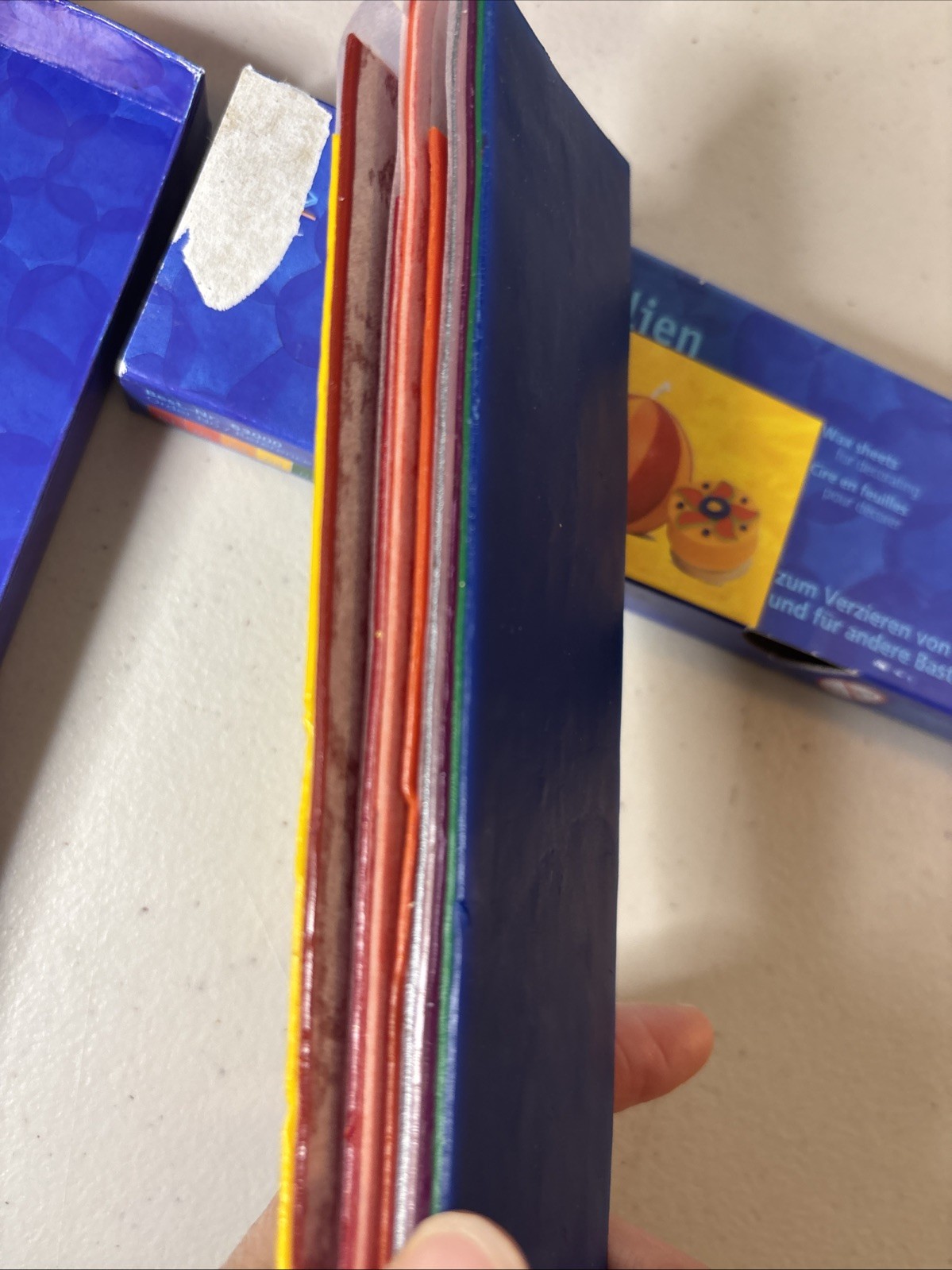 Decorative Beeswax Sheets 12 Assorted Colors Stockmar BOTH USED SEE PICS