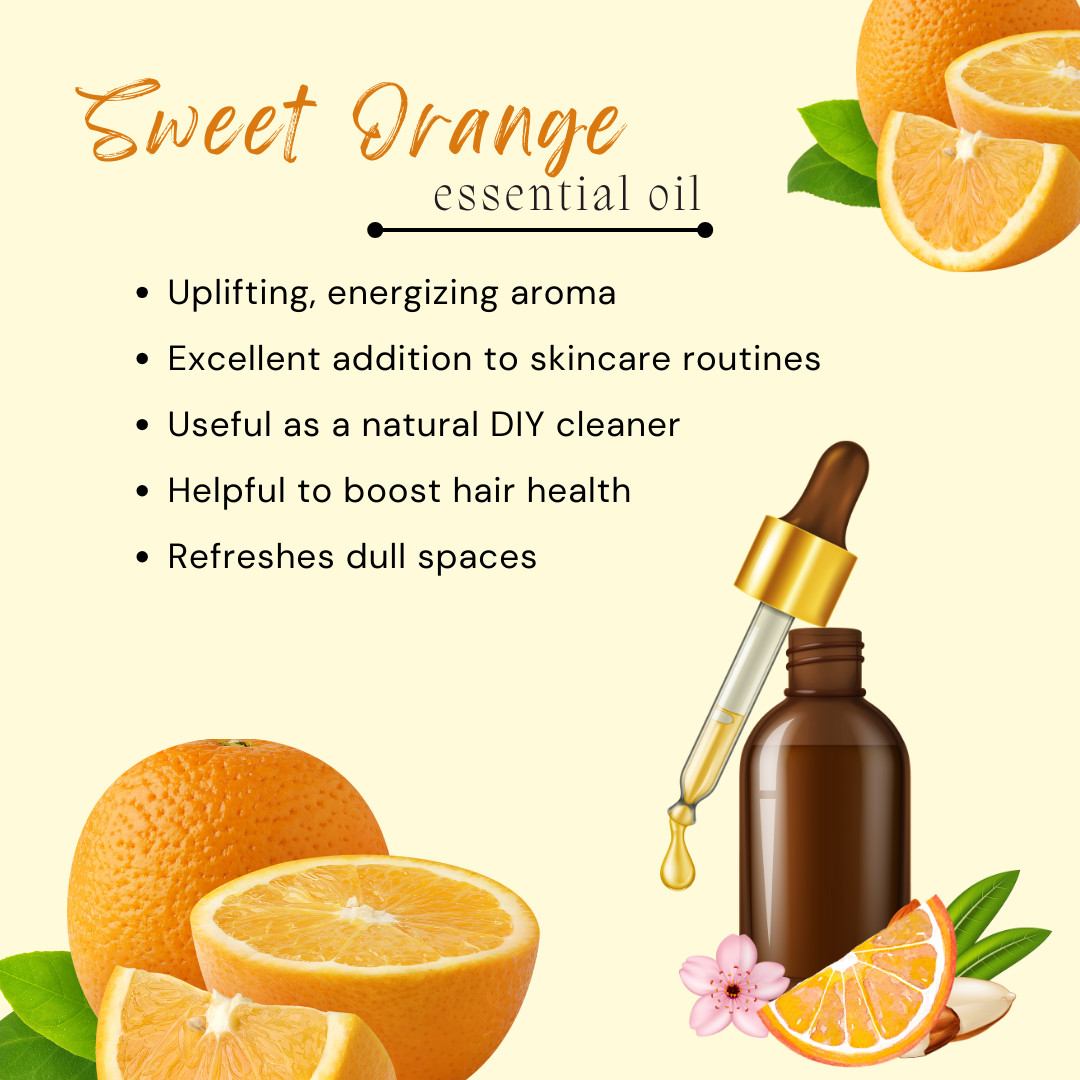 8 fl oz Orange Sweet Essential Oil (100% Pure & Natural) in Aluminum Bottle