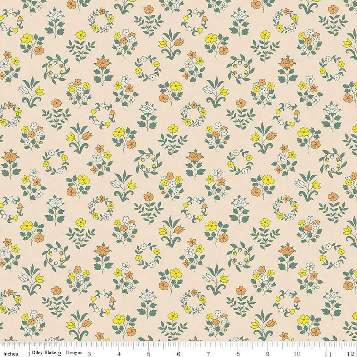 3 Fat Quarters Bundle Liberty Fabrics “Craft Garden” Quilt Cotton