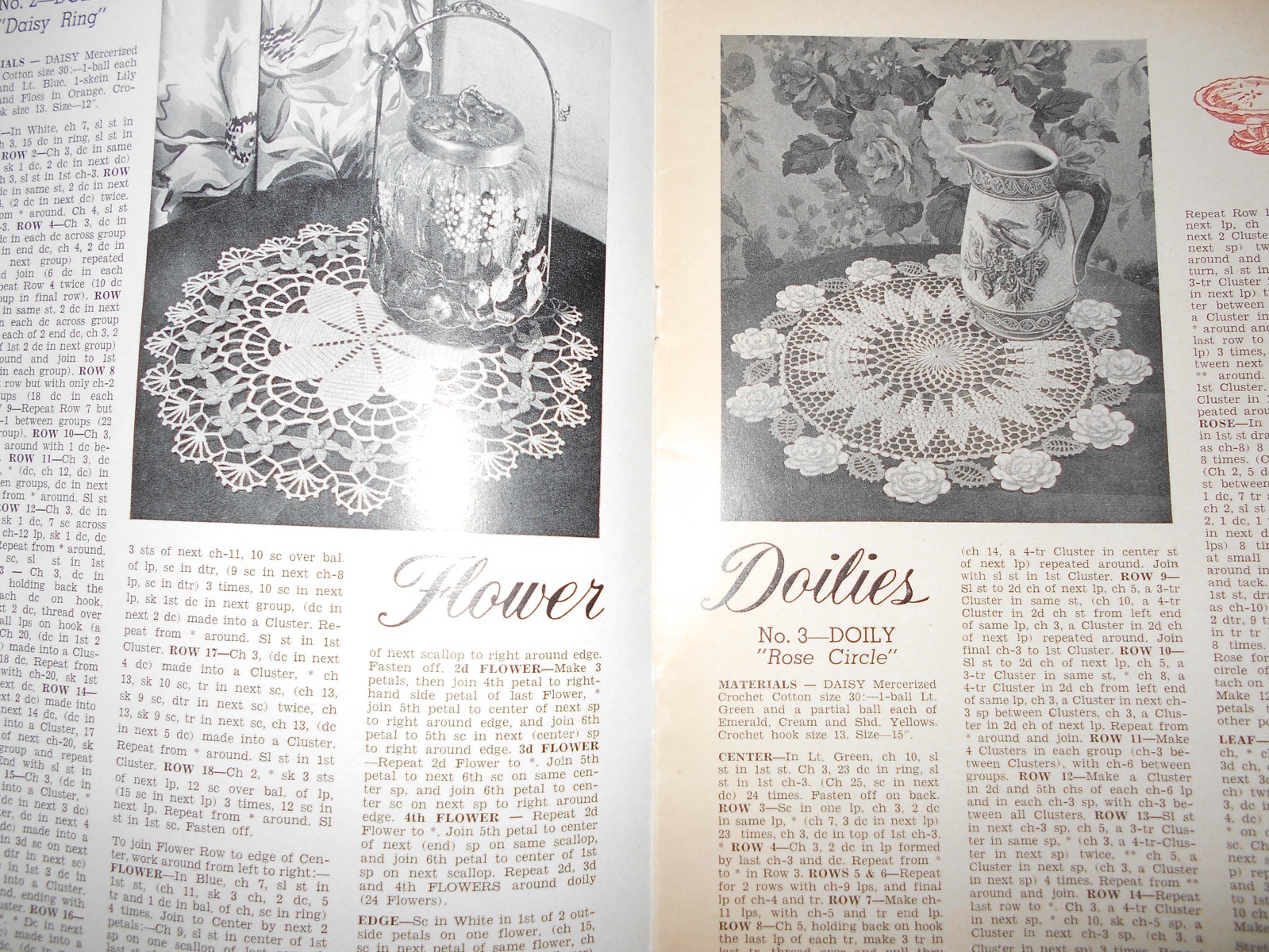 Vintage 6 Crochet Pattern Books for Gifts Bazaar, Star 80-89, Lily 51, Clark 279