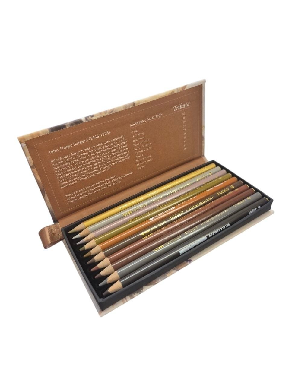 60 Professional Watercolor Colored Pencils Tribute Masters Collection Art