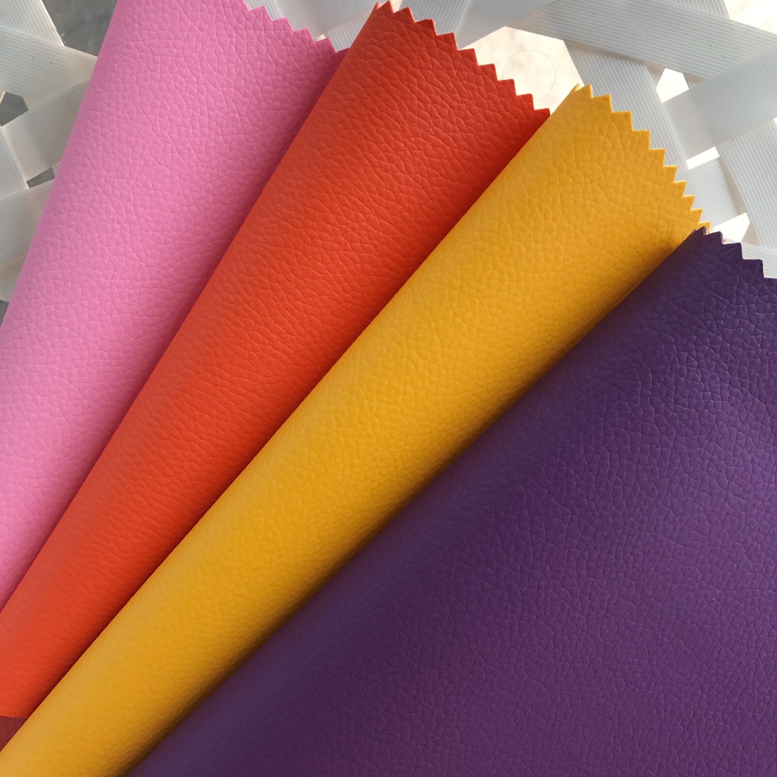 45+ Colors Self-Adhesive Vinyl Fabric Faux Leather 56″Wide Continuous By Yard