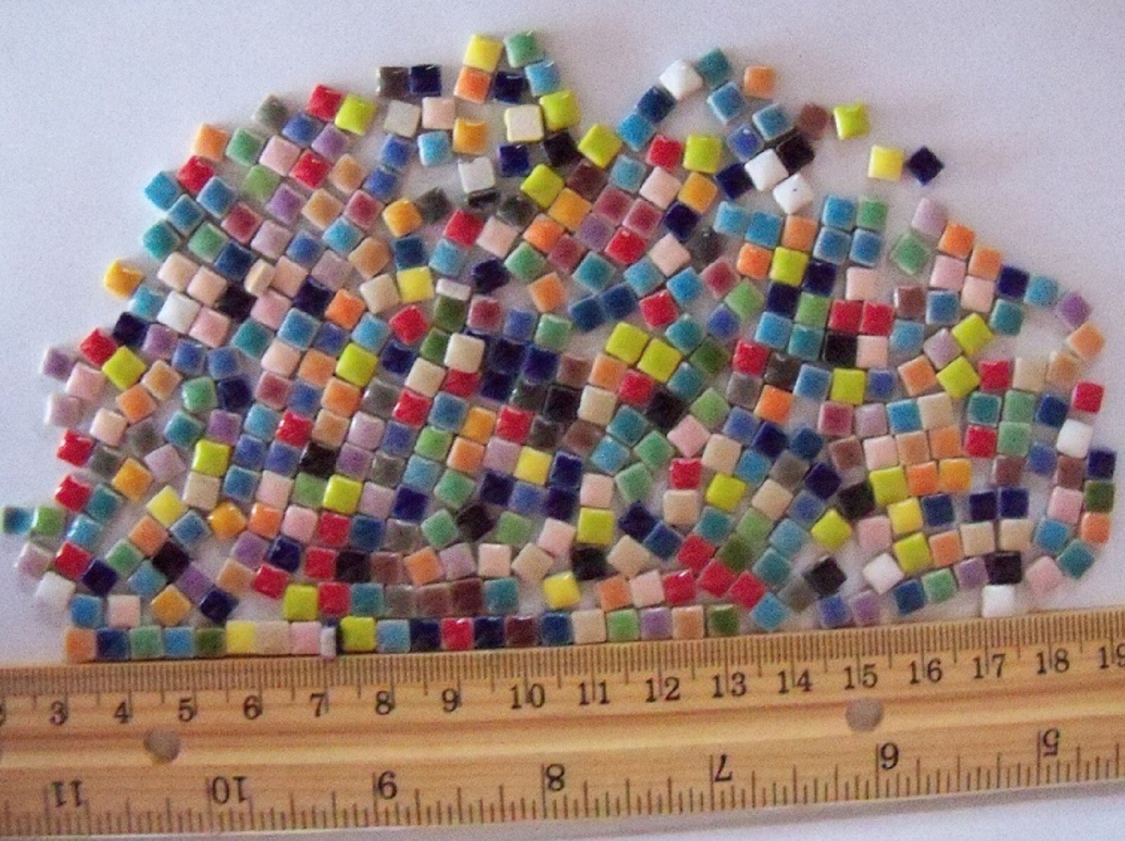 5 mm Tiny Micro Ceramic Mosaic Tile Pieces – Mixed Colors – 2 oz bag -400 +/-