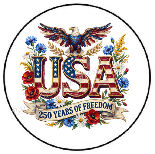 USA 250 YEARS OF FREEDOM 4TH OF JULY ENVELOPE SEALS LABELS STICKERS PARTY FAVORS