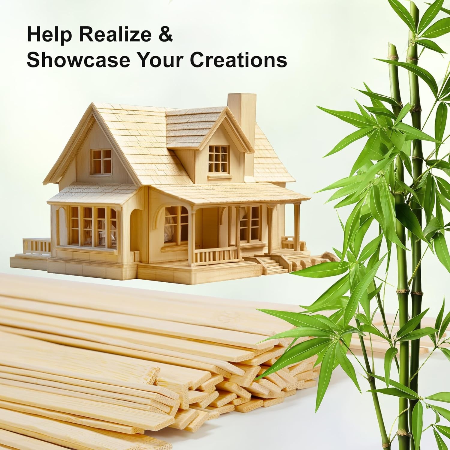 Eco-Friendly Bamboo Craft Sticks – 30 Extra Long Sticks for Handmade Creations