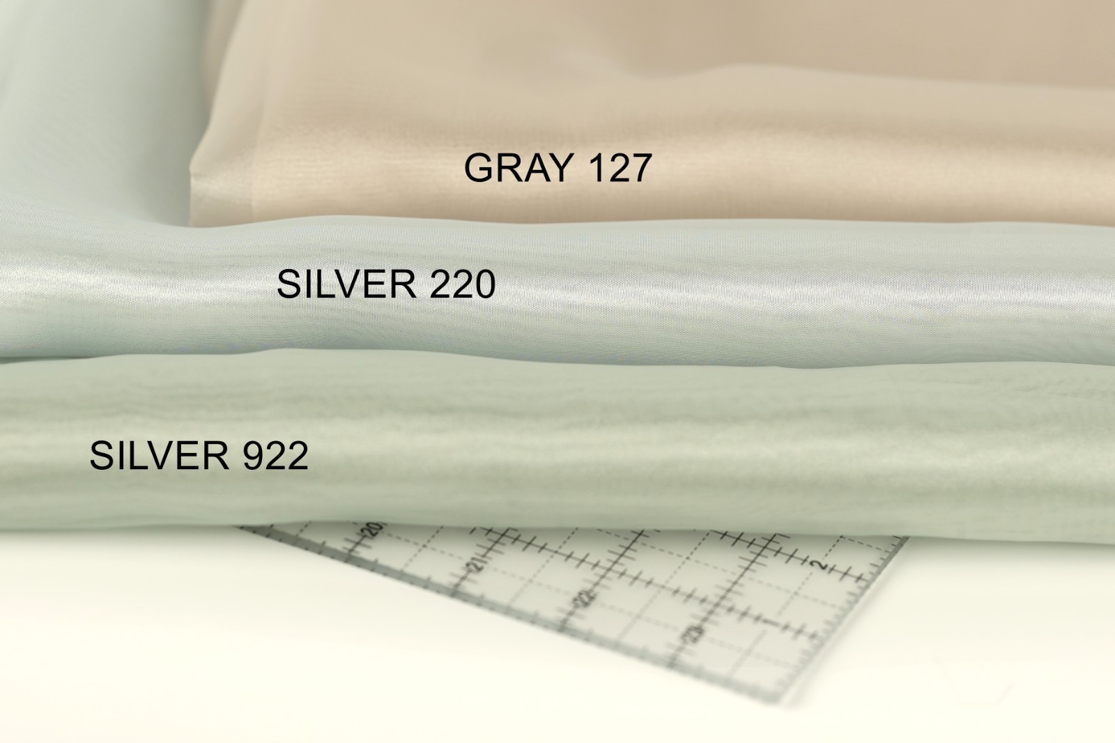 47 colors Crystal Sheer Organza Fabric By the Yard for Wedding, Costumes, Decor