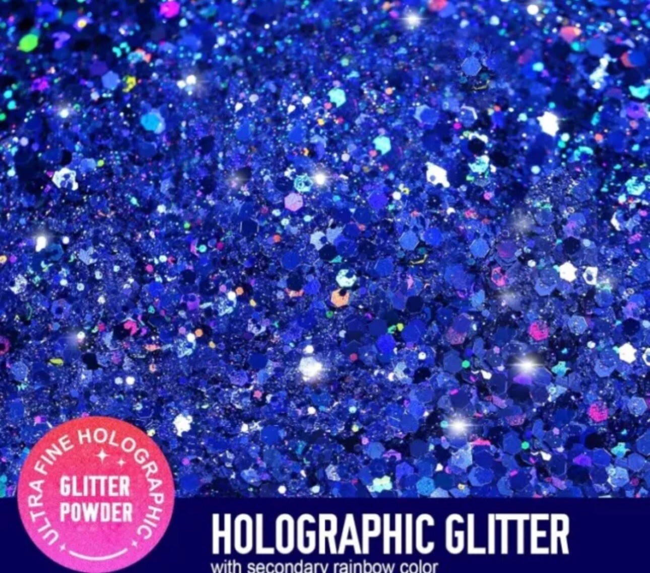 ✅100g CHUNKY /FINE Glitter Holographic. Cruelty free + Glitter Primer!