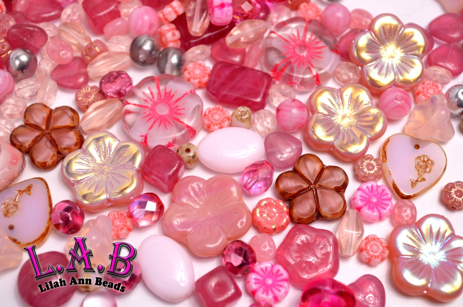 One Pound Fine Quality Czech Glass Bead Mix – 7 colors to choose from – CG900