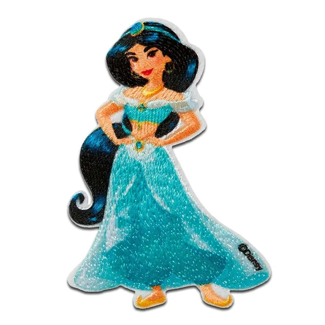 Disney Princess Iron on Patch Aladdin Princess Jasmine w/Turquoise Bandeau New