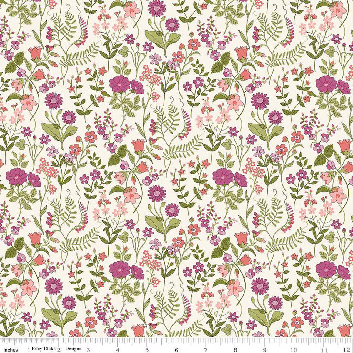 1/4 Yard Liberty Fabrics “Botanist’s Walk” Lola Scatter A Quilt Cotton