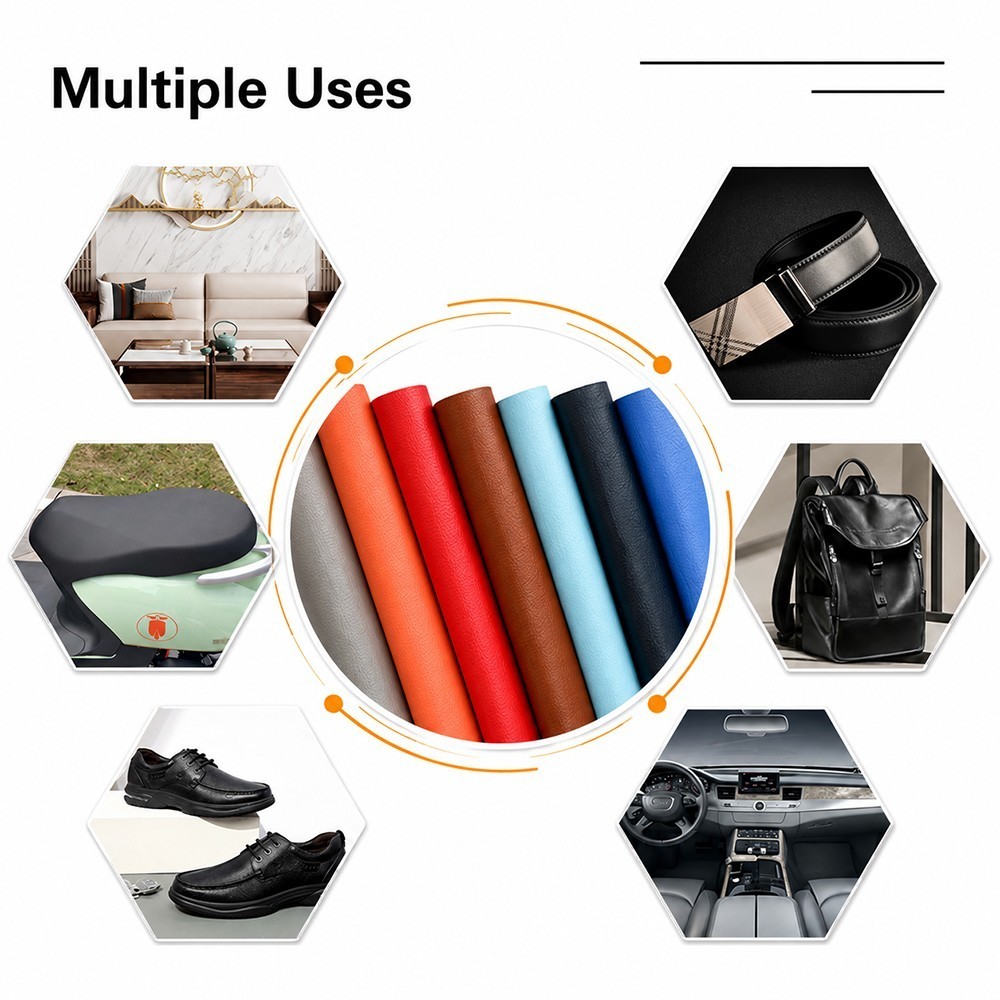 Self-Adhesive Leather Repair Patch Vinyl Repair Kit for Couch/Furniture/Sofas