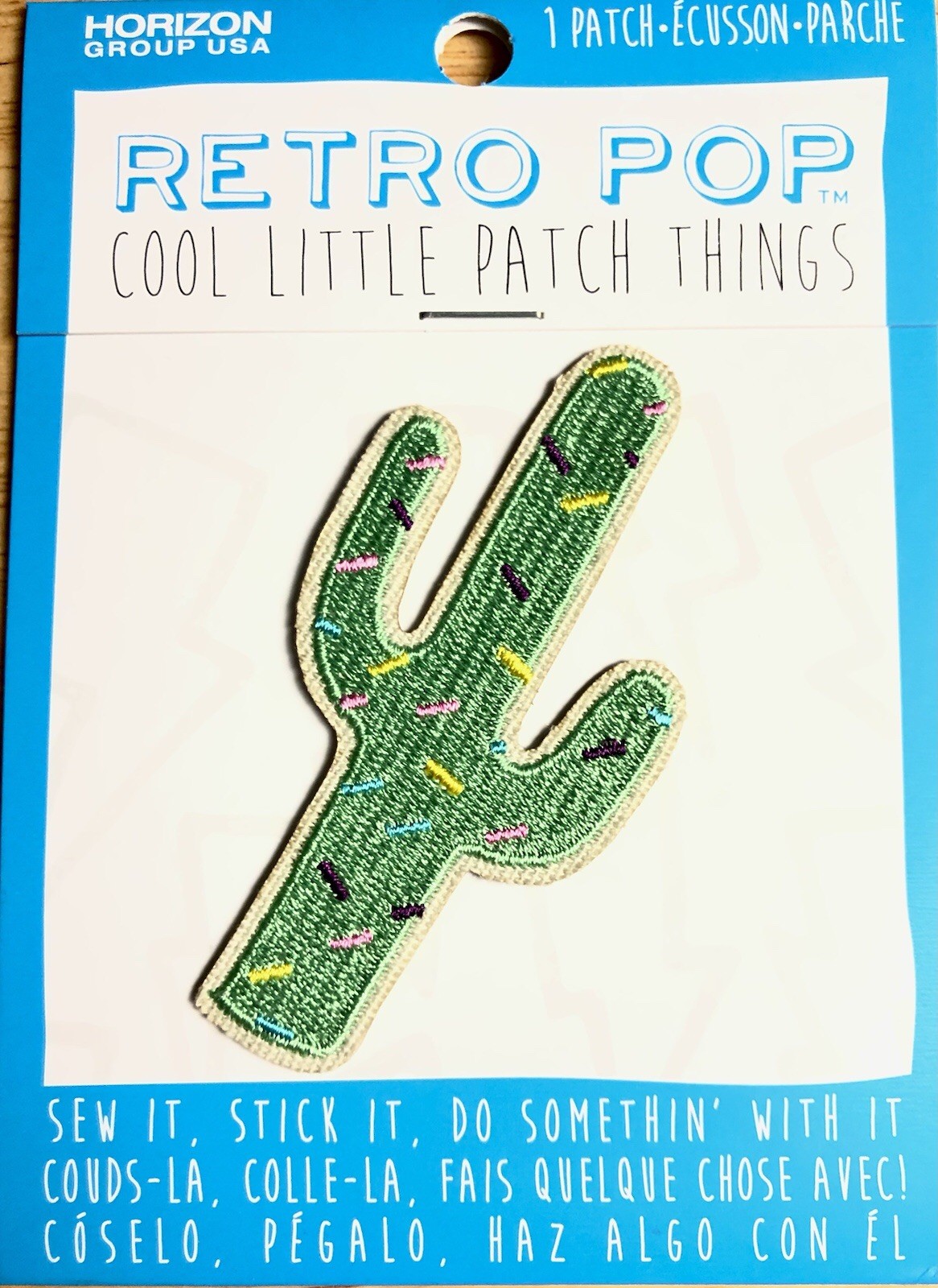 100 PACK Retro Pop Cool Little Things Cactus Patch Sew or Stick Embroidered