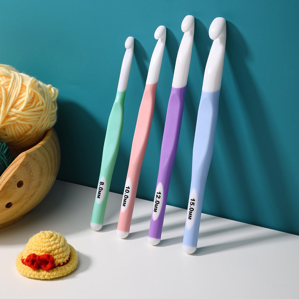 Large Crochet Hooks 6mm–20mm for Chunky Yarn Ergonomic Crochet Hook Set