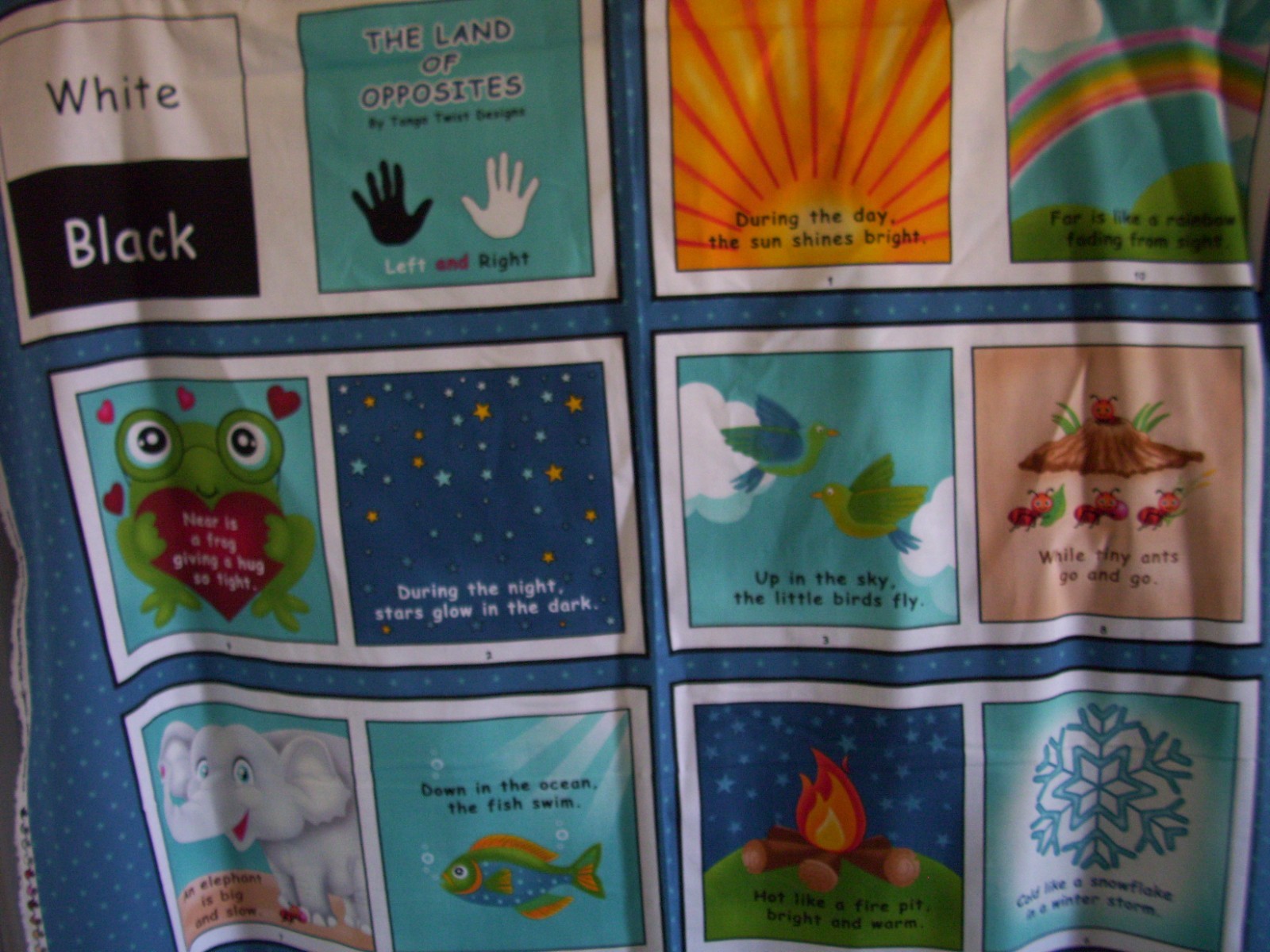 100% cotton cut & sew soft book panels