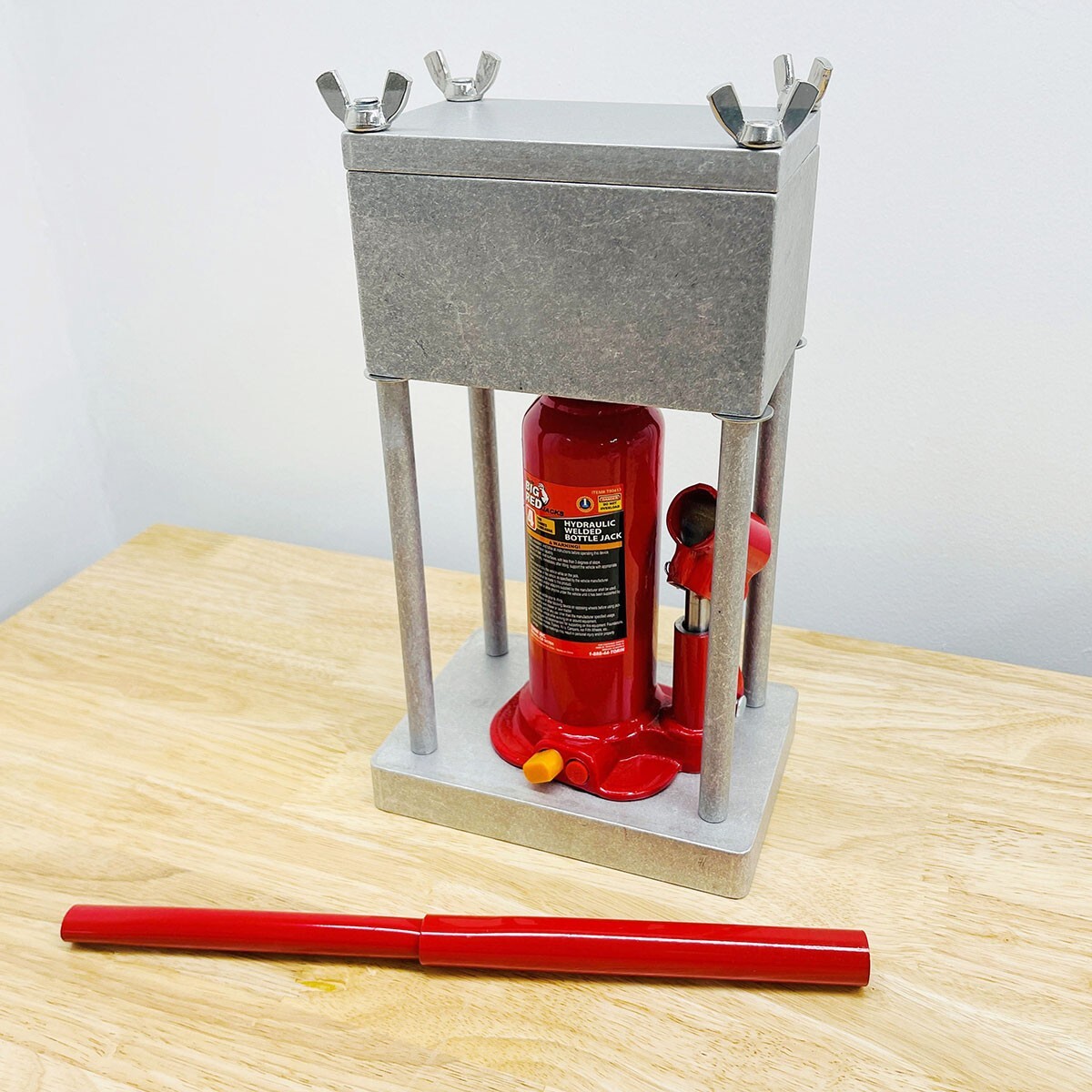 AUTUMN Brick Press, 4-Ton Capacity, 5 x 3 IN brick size – Made in USA OPEN BOX