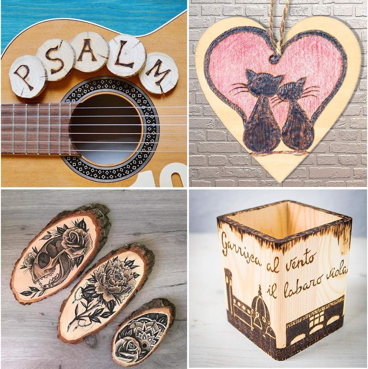 All-in-One Wood Burning Kit – 95 Piece Crafting Essentials with Carrying Box
