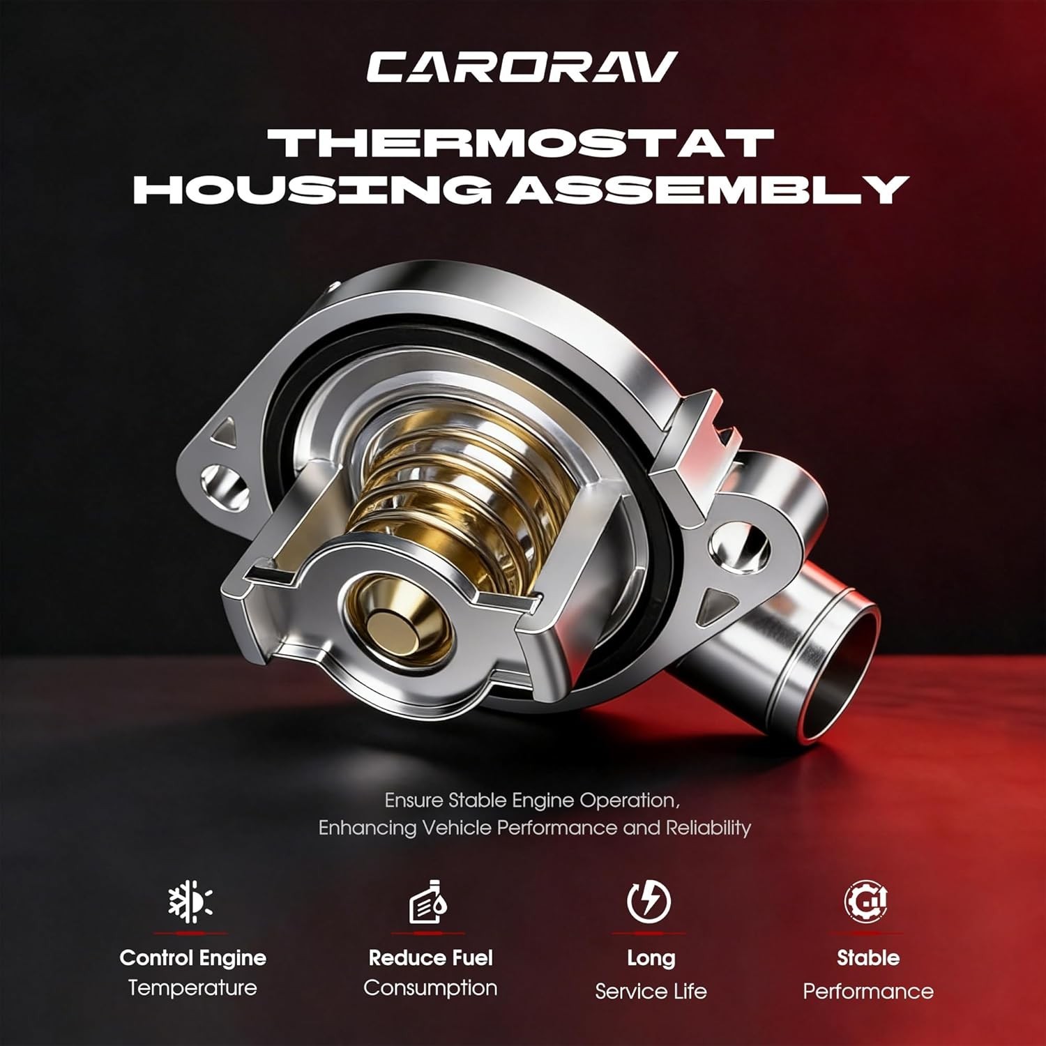 Upgrade Aluminum Thermostat Housing Assembly Compatible with Dodge Durango Jeep