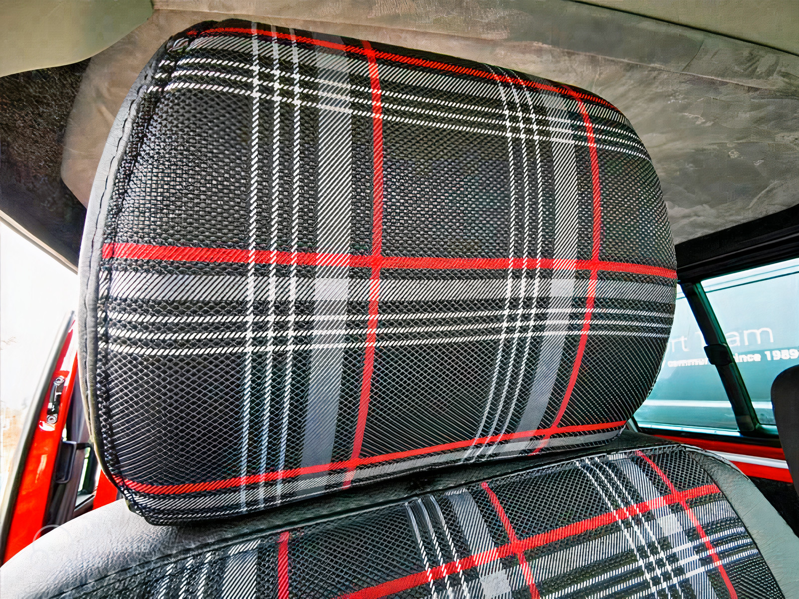 GTI Plaid Car Upholstery Fabric – VW Golf MK7- 4mm Foam – 59″ – 150CM – Car,Seat