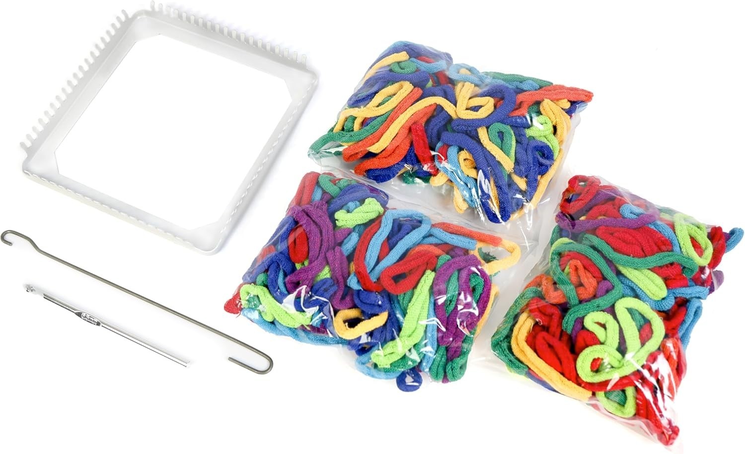 Traditional Potholder Loom Kit Cotton Loops Weaving Craft for All Ages