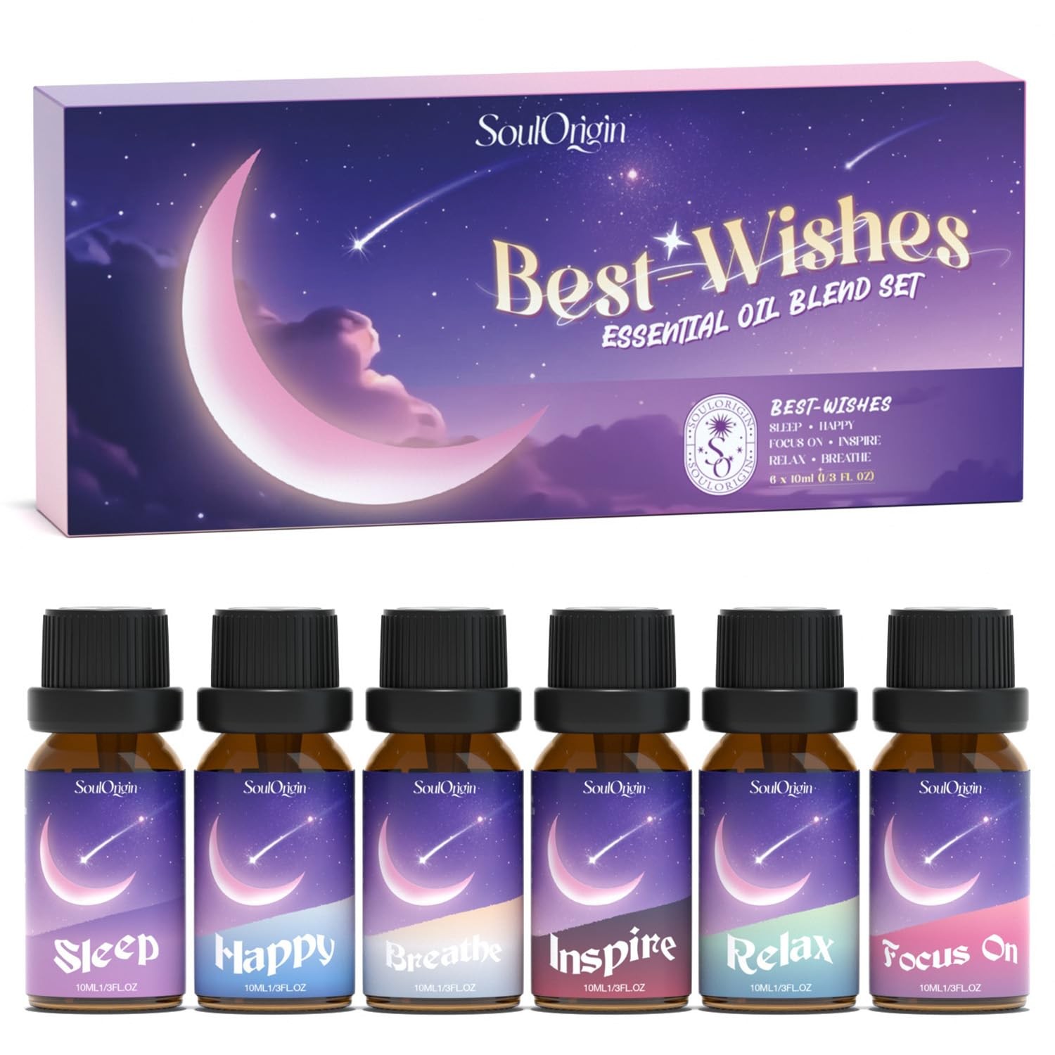 Soulorigin Essential Oil Blends, Oils 0.3 Fl Oz (Pack of 1), Blend