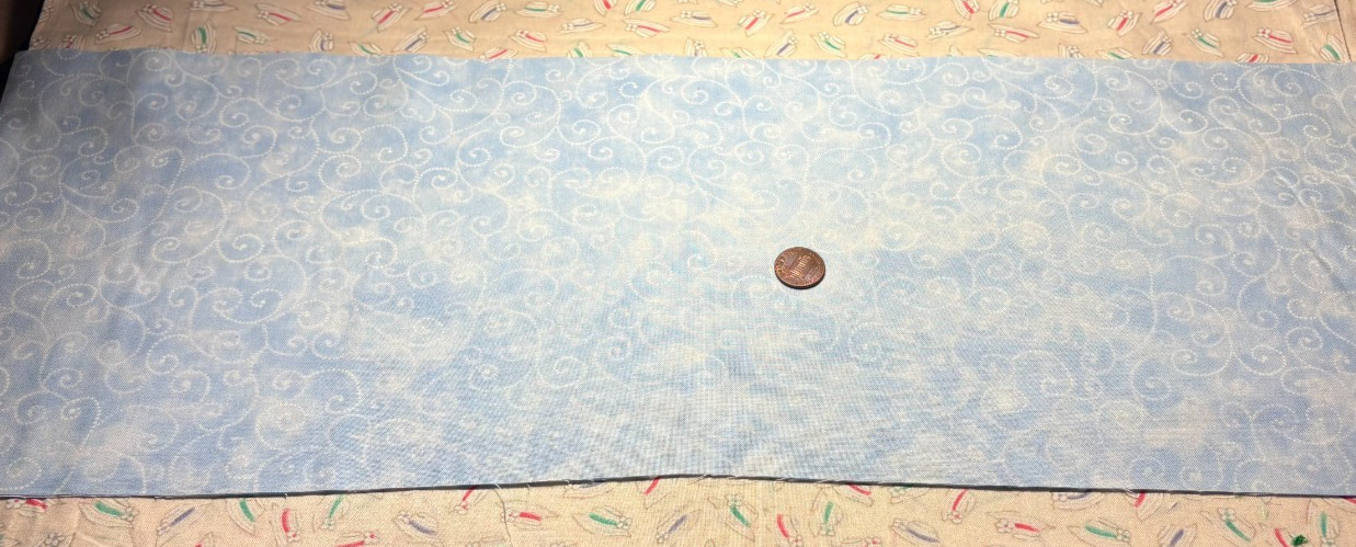 Moda * Light Blue Tonal Swirls * 100% Cotton Remnant * 8″ x 22″