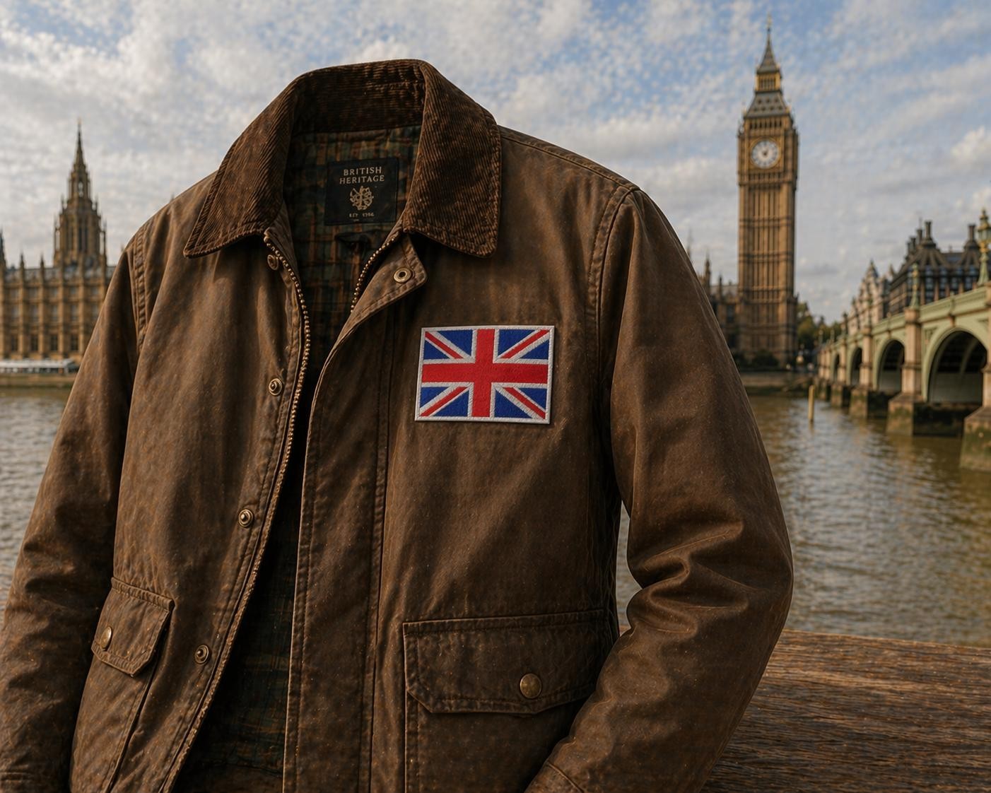 Explorer United Kingdom Flag Embroidered Applique Iron-On/Hook & Loop Patch