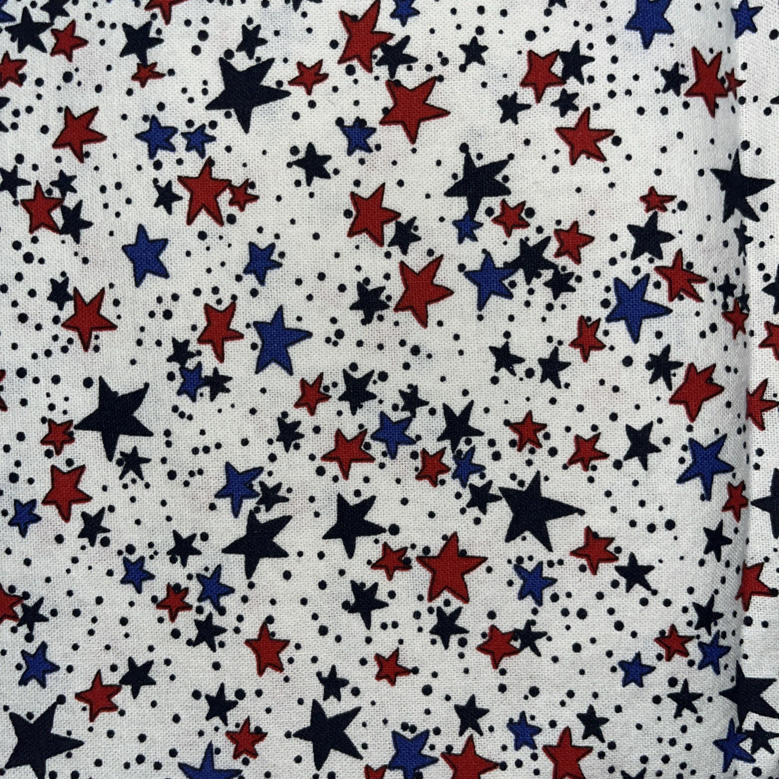 Lot of Vtg Modern Quilting Cotton Fabric aprx 7 yds & 2.5 lbs Patriotic July 4th