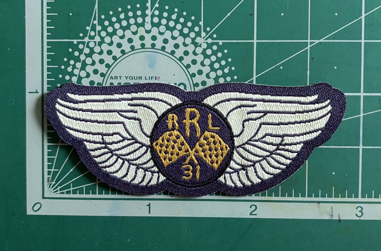 Vintage Double RL Patches Self-Adhesive and Sew-On Applique