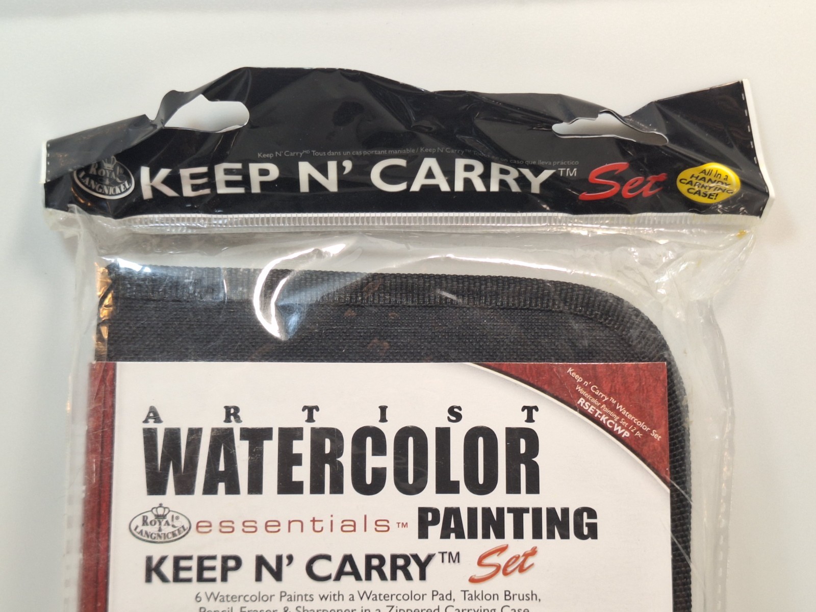 Royal & Langnickel Water Color Paint Set Essentials Keep N’ Carry Pad Brush Case
