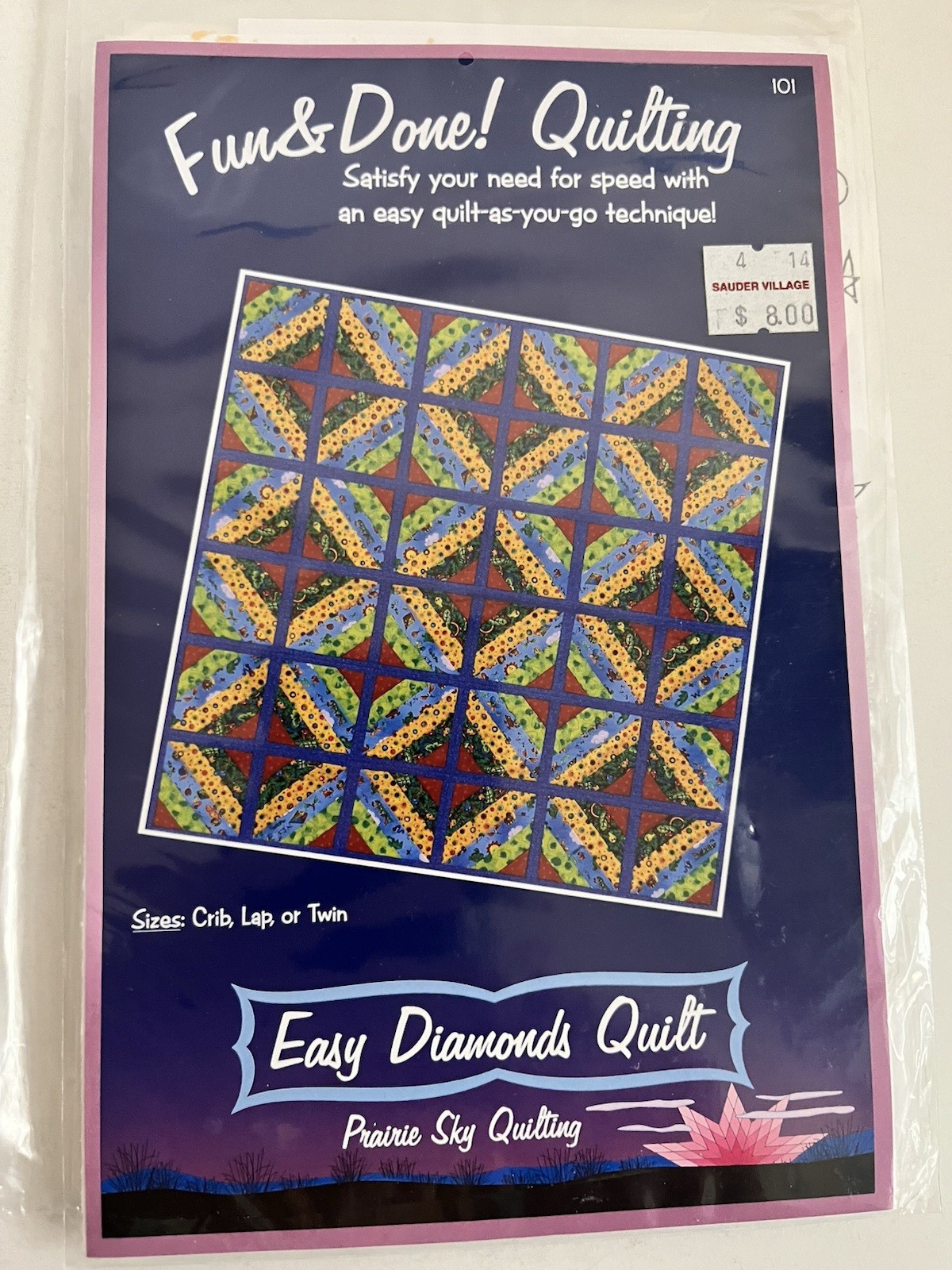Lot QUILT PATTERN 12 Varies Styles Sizes Pieced Applique STARS HOUSES ANIMALS