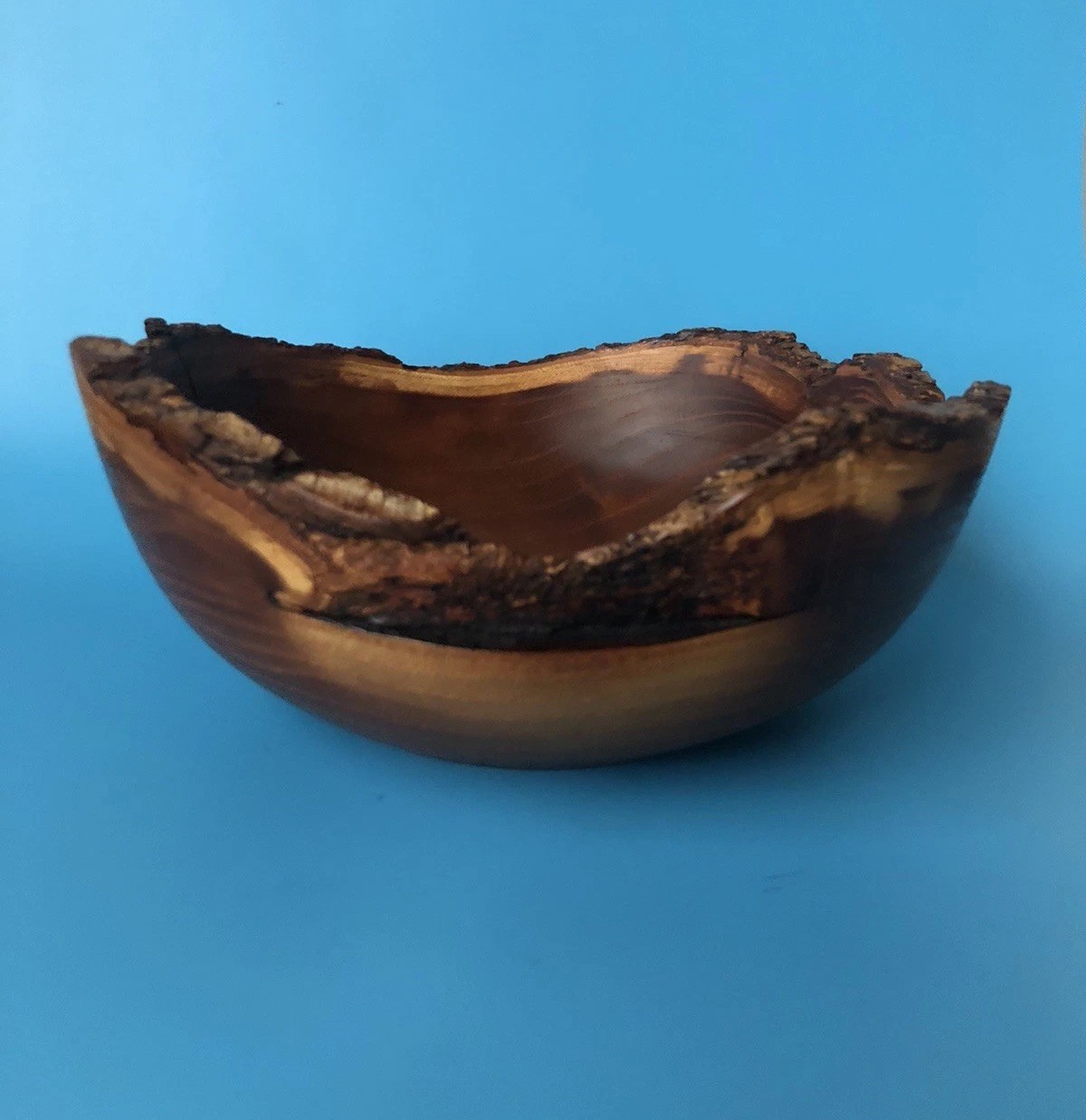1994 Tom Mumper Mulberry Live Edge Hand-Turned Bowl Signed, Dated, #691