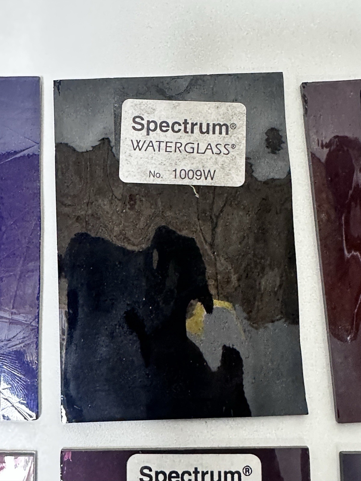 Vintage Spectrum Glass Samples Grape Violet Purple Waterglass Artique 11 Pc
