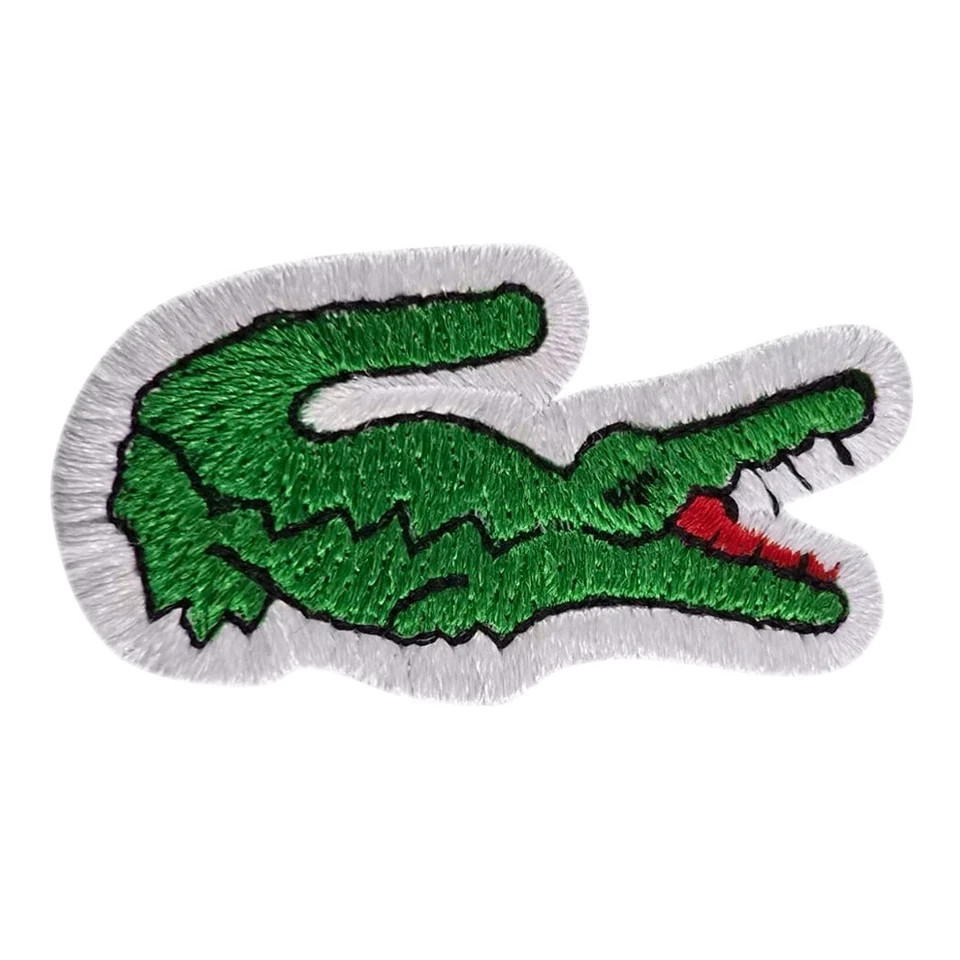Lacoste Alligator Logo Patch Embroidered Iron/ Sew- On Clothing Badge