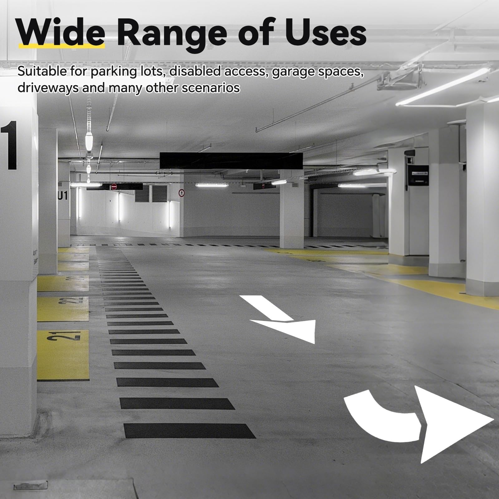 Large Straight Arrow Stencils 33″x60″ Reusable Pavement Marking Kit – Foldable D