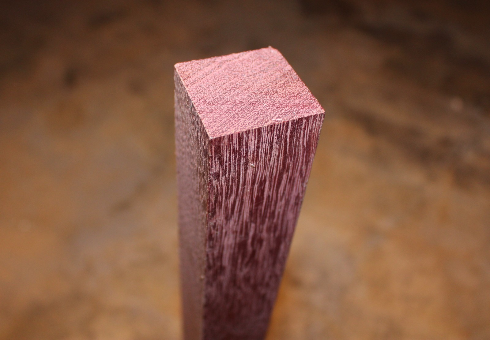 Purpleheart Wood 1 1/2″ x 1 1/2″ x 24″ Brazil 1 lb 12.3 oz. New Old Stock NOS