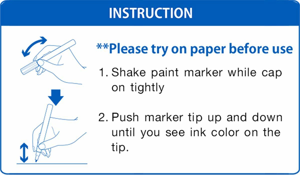 Gold Metallic oil based Paint Marker pen leaf leafing autograph Uni Paint PX-20