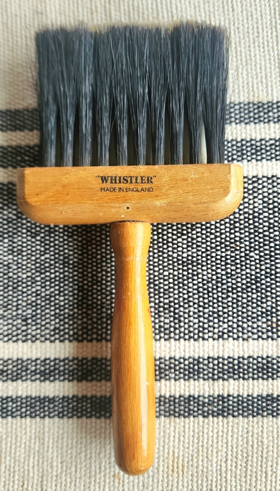 Vintage Whistler Brush Badger Hair Faux Finishes Dusting Brush New Old Stock