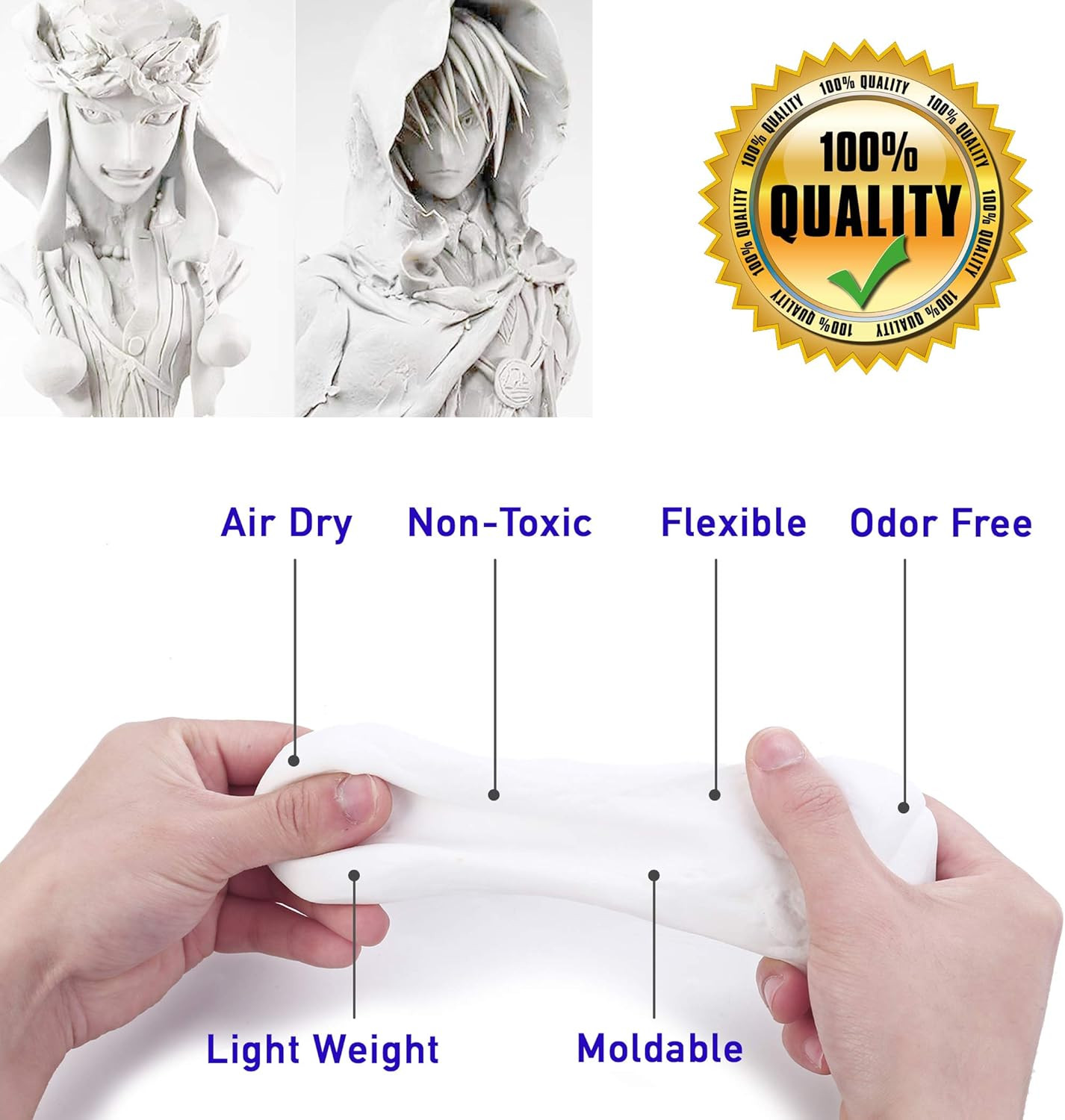 High Density Foam Clay Air Dry Moldable Cosplay Sculpting Craft Material