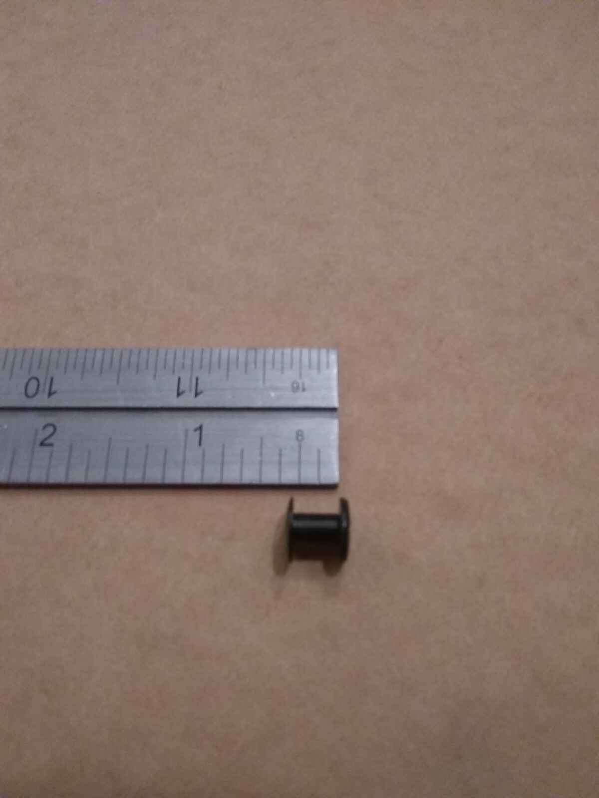 1/4″ Black / Steel Plain Head Chicago Screws (100 pack)