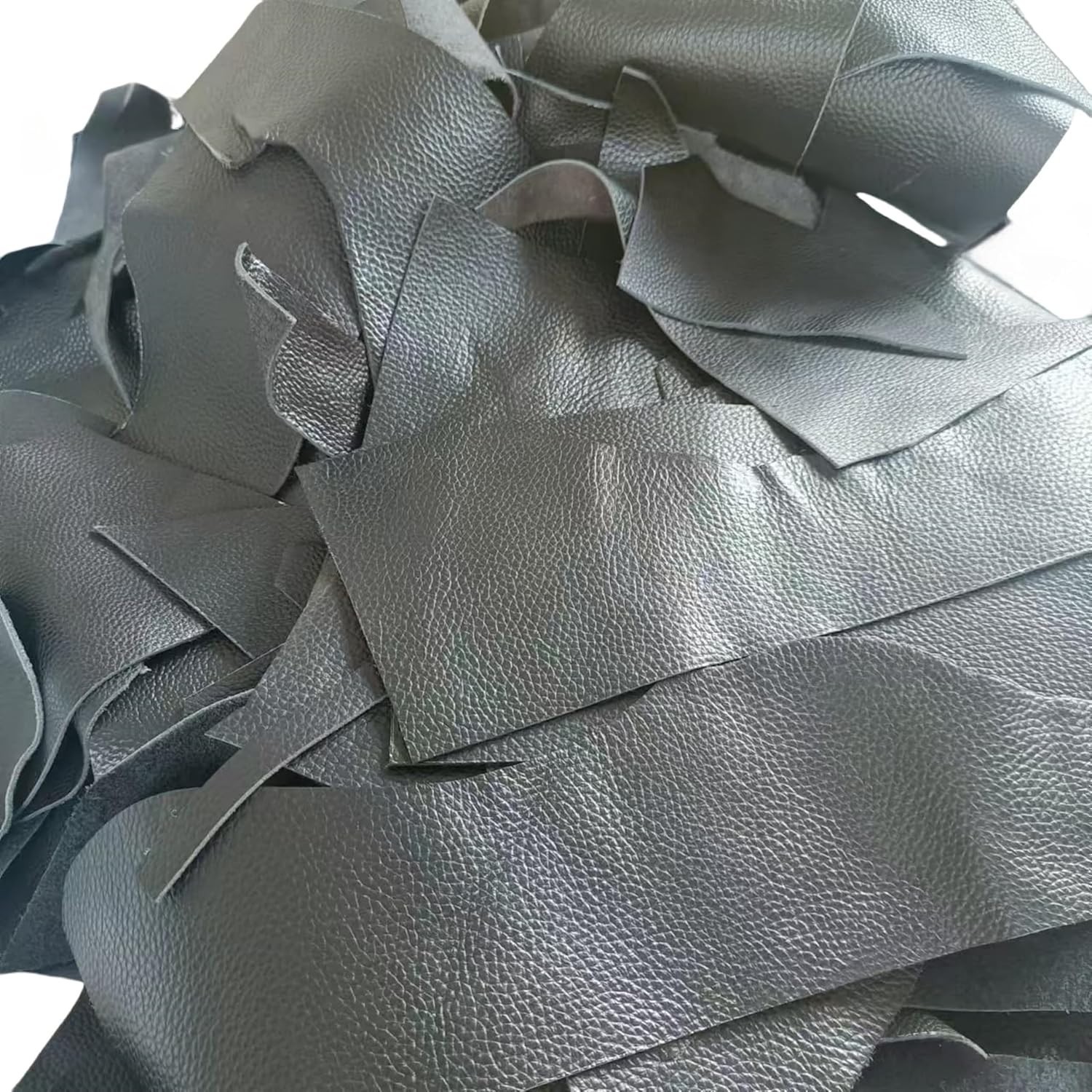 Black Leather Scraps, 1.0-2.0mm 2.5-5 oz Thick, Leather Pieces for Purses, Ke…