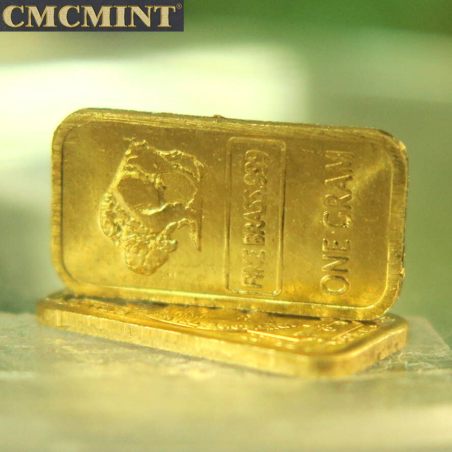 1 gram solid pure Brass buffalo bar, 10pcs/lot, free shipping to worldwide