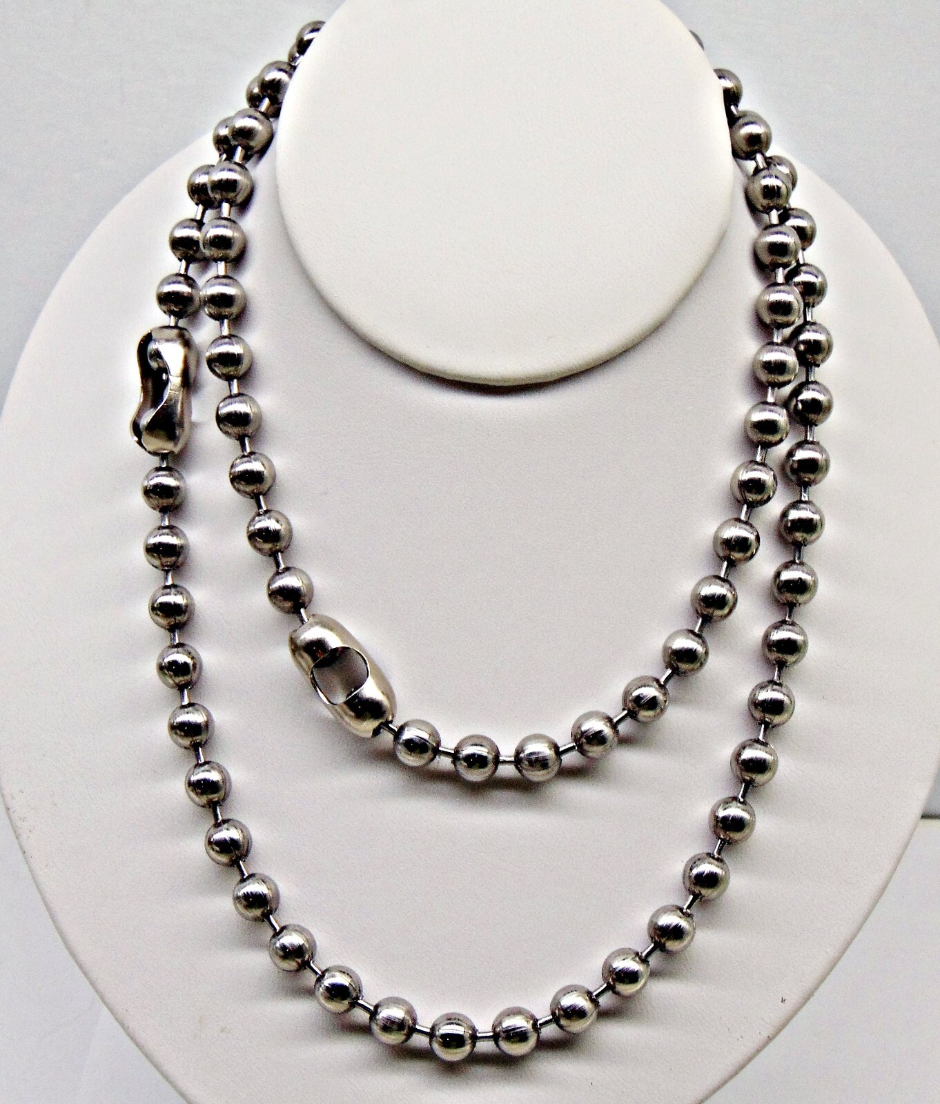 Large 8mm STAINLESS STEEL Ball Chain Necklaces and/or Bracelets ~ Chunky Beads
