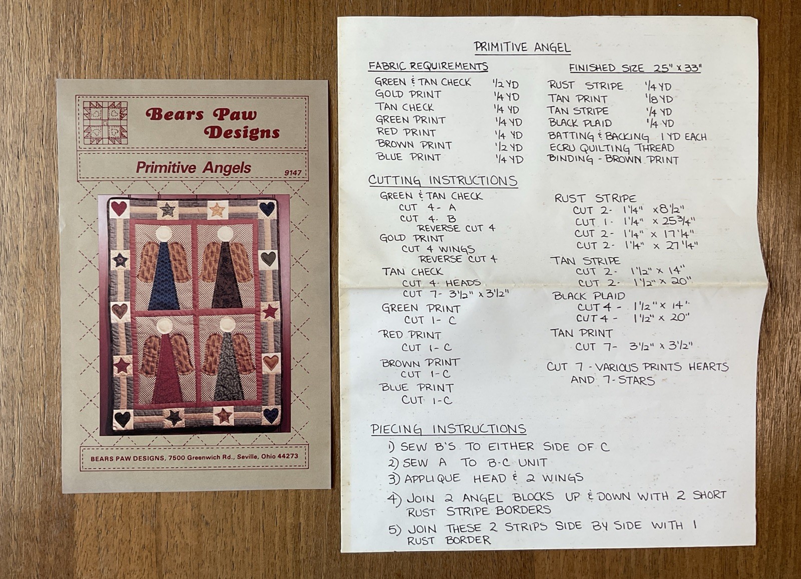 Moda Wintergreen by 3 Sisters Quilt Pattern Instructions and Templates