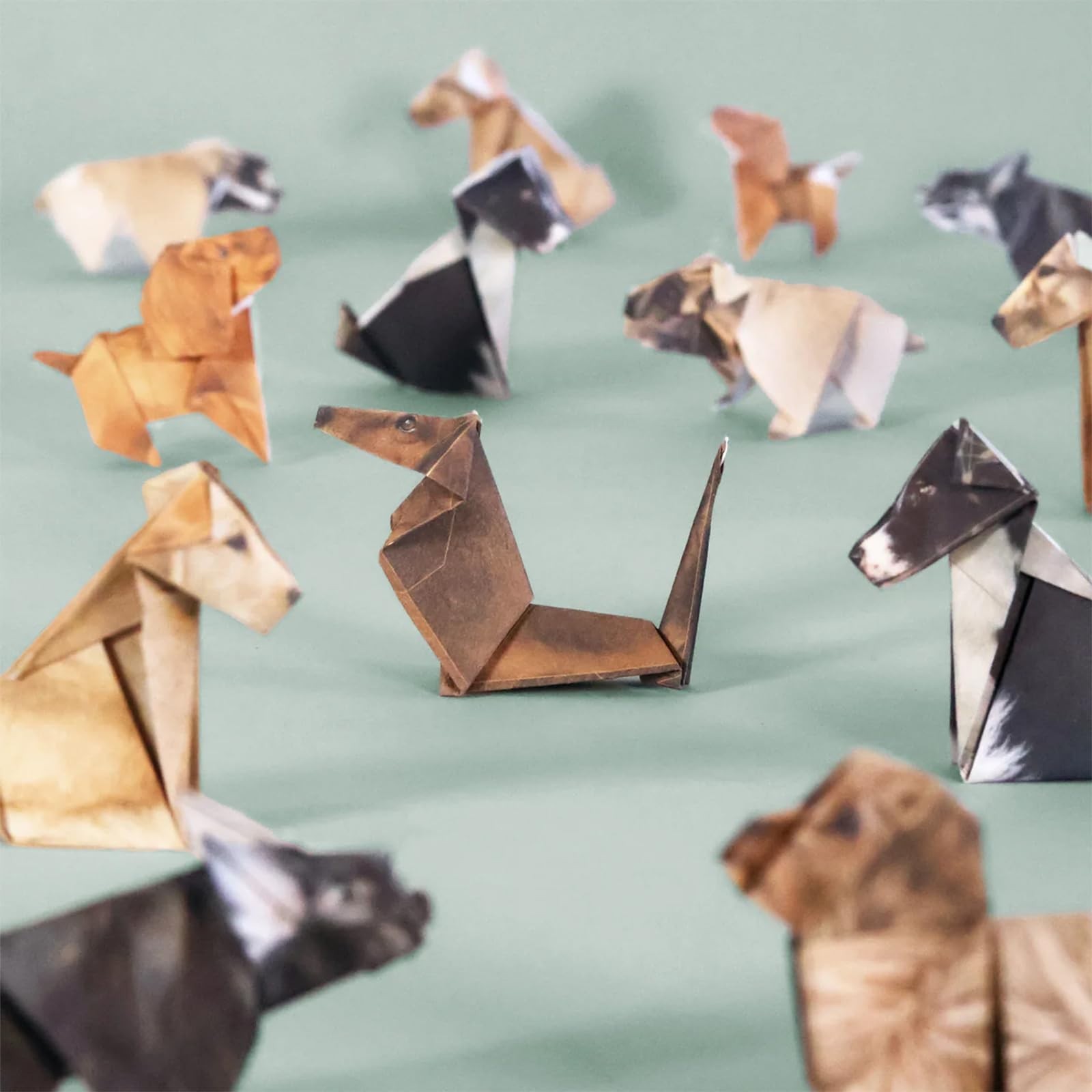 DIY Paper Pups Origami Kit – 50 Adorable Puppy Folding Sheets, Creative Handmade