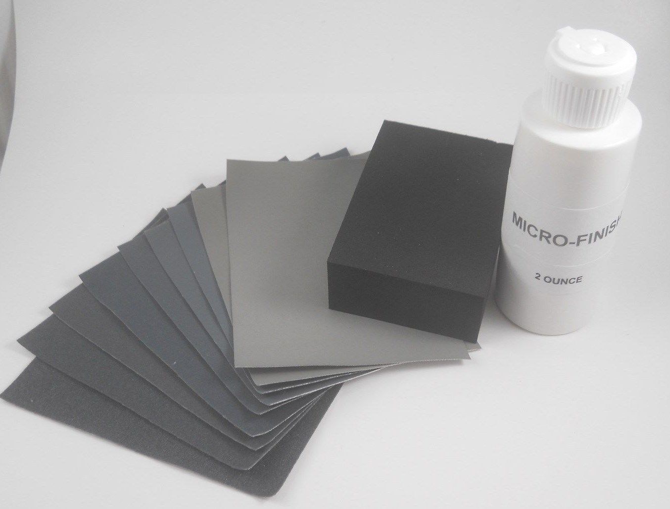 MICRO-MESH Sanding/Polishing Kit Variety Pack 3″x4″ – 9 Sheets – Made in USA