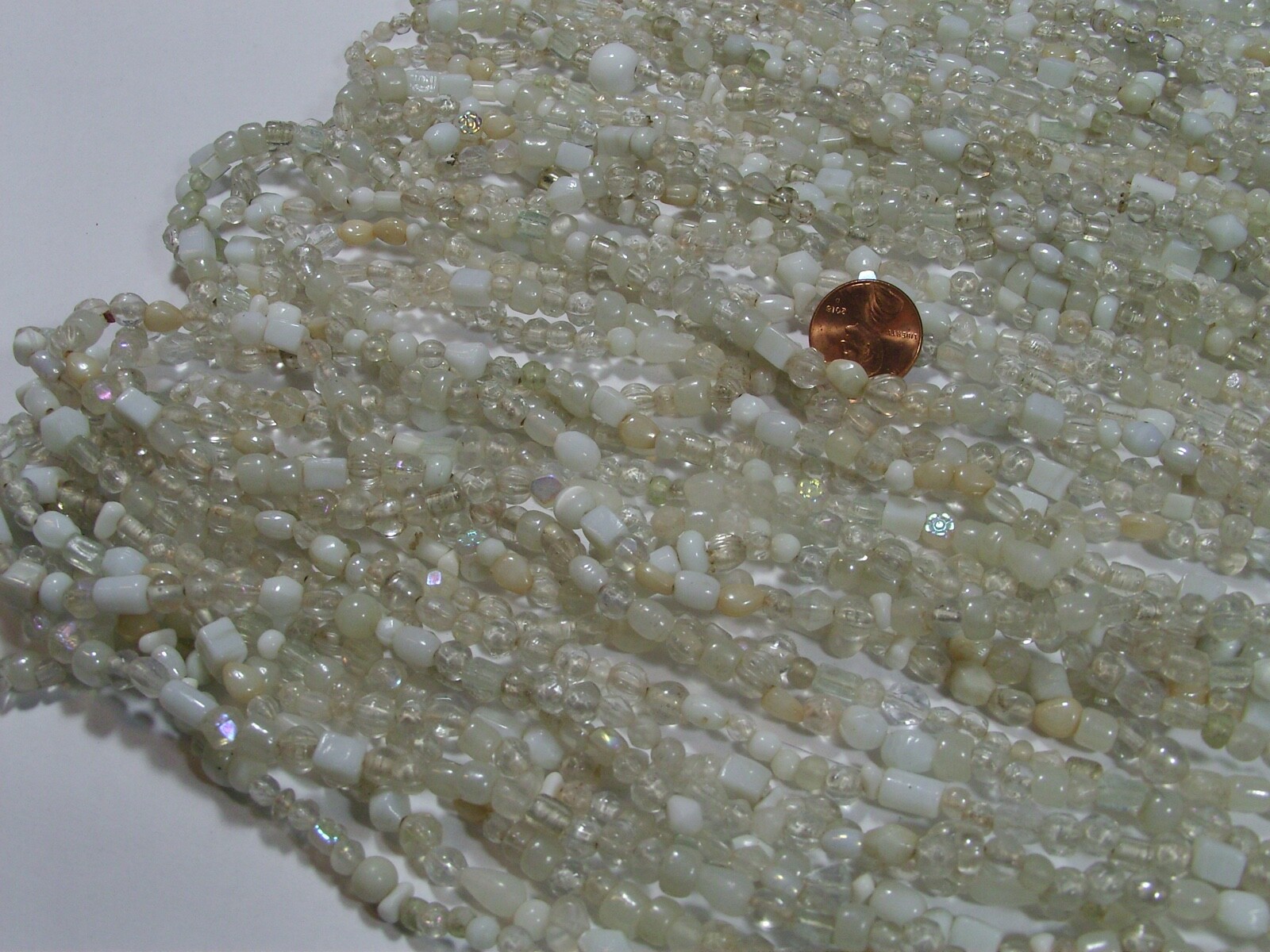 30 Strands 36″ India Handmade Assorted Color Glass Beads Wholesale Bulk (CT-42)