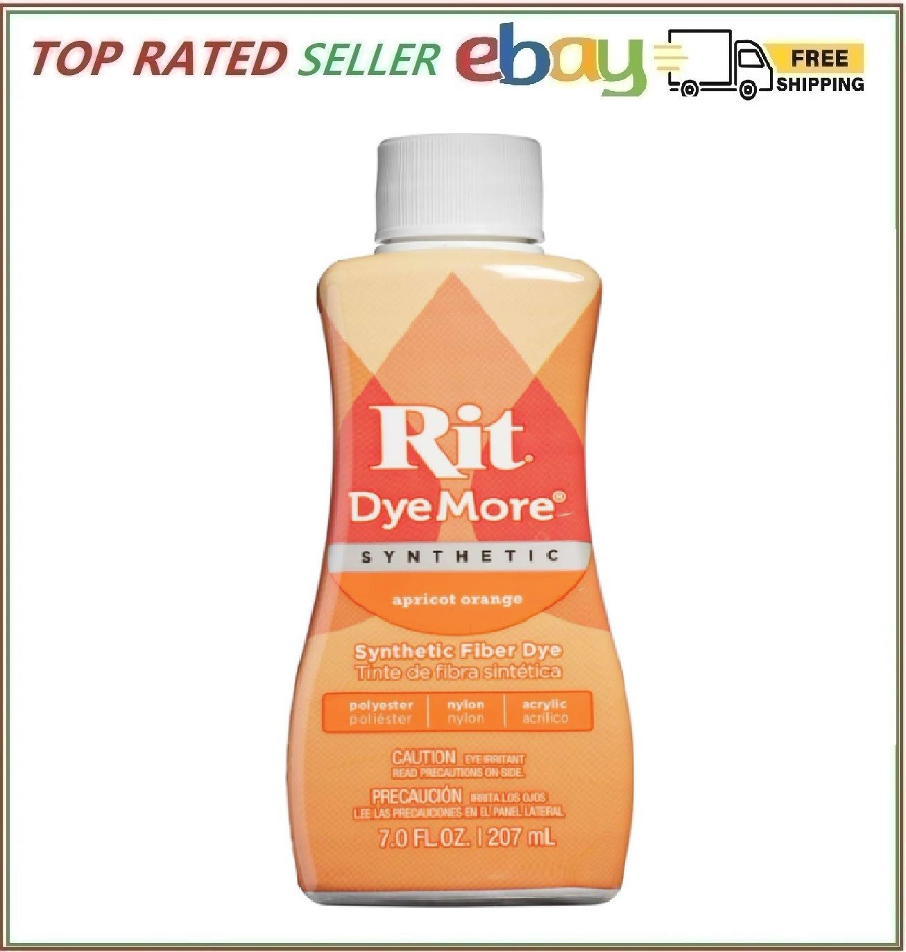 Rit DyeMore Liquid Dye, Apricot Orange 7 Fl Oz Pack of 1