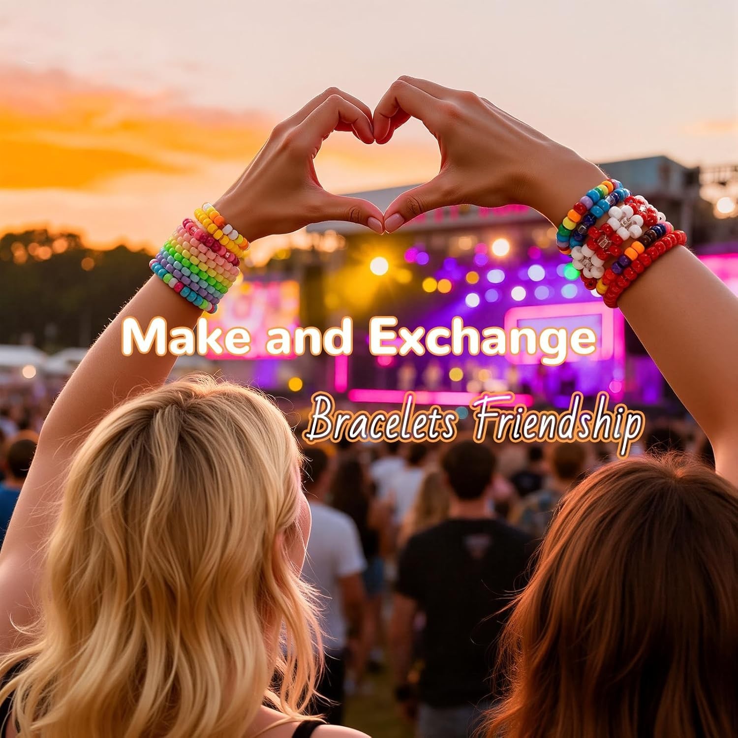 Expand Your Crafting with 1200 Pcs of Multi-Colored Kandi Beads for All Ages